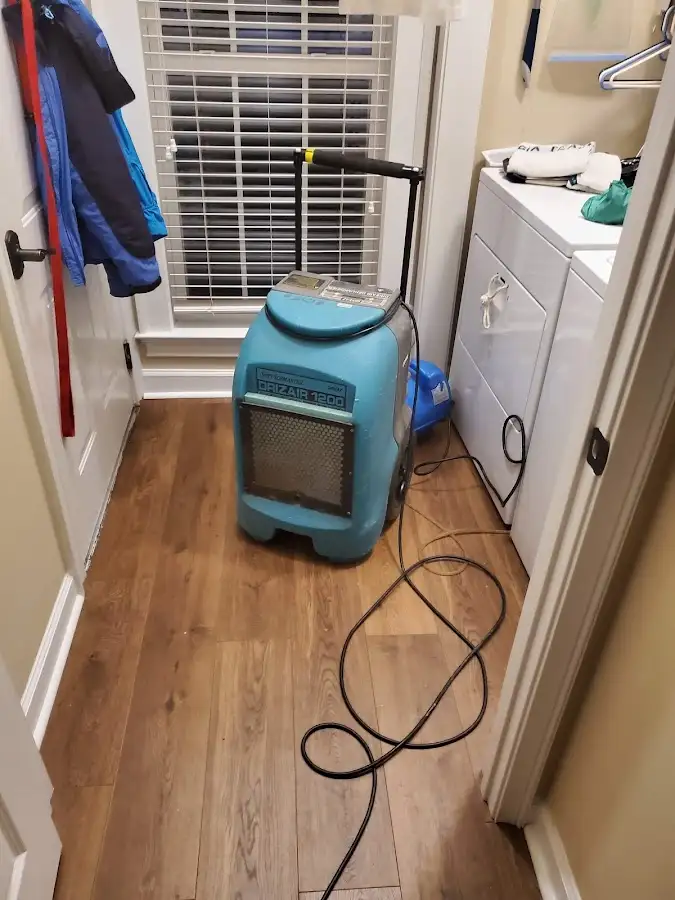 Commercial dehumidifier deployed for Flood Damage Cleanup in Madison